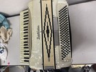 Vintage Fratelli Carlono Piano Accordion White Pearl Color And Case