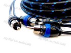 Sky High Car Audio 2 Channel 12 Ft Rca Cables Triple Shield Nylon Coated 12  