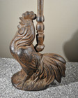 Cast Iron Brown Rooster Door Stop With Handle Farmhouse Country 20 5  Tall