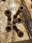 5 Vintage Wooden Beehive Industrial Spools  12 Inches Tall
