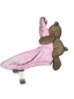 Child Of Mine Carters Pink Bear Security Blanket Baby Lovey Dots Rattle Plush