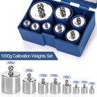 8pcs 1000g Calibration Weights  Gram Precision Steel Scale Calibration Weight   