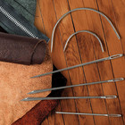 Heavy Duty Hand Sewing Needles Set - 12 Needles For Upholstery  Leather  Carpet 