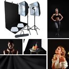 Linco Studio Lighting Light Video Photo Softbox Photography Kit Backdrop Muslin