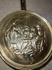 Vintage Peerage England Brass   Copper Tavern Scene Bed Warmer 38  Not Cracked