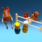 Vtg 1967   1986 Little People Family Farm   Silo 2 Barns 24 Pcs Horses Cow Pigs