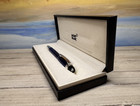 Montblanc Starwalker Cool Blue Platinum Plated Rollerball Pen  Mint 