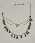 Nwot Sundance Catalog Sterling Silver Garnet Necklace