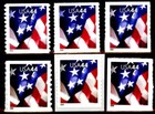 2009 44 Cent Us Flag Complete Set 6 Mnh Scott s 4391 4392 4393 4394 4395   4396