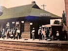 Grand Trunk Railway G t r  Station Depot Chesley Ontario Canada Postcard