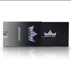 Royal Box Black 8 Slot Snuff Wallet Storage Box Built In 3    Metal Alloy Straw