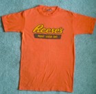 Vintage Reese   s Peanut Butter Cups T Shirt Thunderbird Brand Made In Usa Adult S