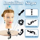 Mannequin Head Human Hair Practice Stylist Braiding Cosmetology Training