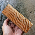 Flame Satinwood Blank 54x153x37mm For Knife Handle Making   Pen Blank  1078