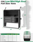 42 wx46 hx13 d Van Shelving W  Drawers For Ford Transit promaster express nv