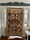 Vintage Large Southwestern Yei Style Wool Tapestry    80    X 48   