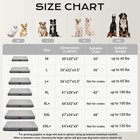 41 In Gray Orthopedic Dog Bed For Large Dogs With Non-slip Bottom  Waterproof