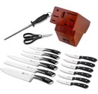 Premium 15-piece German High Carbon Stainless Steel Kitchen Knives Set