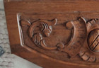 18  Antique French Wood Carved Oak Gothic Pediment Architectural