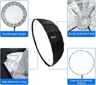 26  65cm Umbrella Hexadecagon Softbox With Bowens Mount And Removable Diffusers 