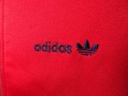 Vintage 80s Adidas Track Jacket Small Mens Full Zip Red Blue Trefoil 70s Rare