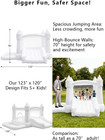 White Inflatable Bounce House Indoor outdoor  Jumper With Slide And Water Pool b