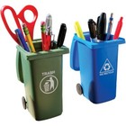 Mini Curbside Desk Trash   Recycle Can Garbage Office Set