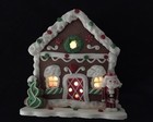 Lighted Gingerbread House Santa Nutcracker  Candy Glittery Figurine Christmas 5 