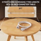 3ft Extension Cord 13a 125v 16awg Waterproof Outdoor Indoor Power Cable