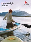 Abahub Sup Paddles 3-piece Adjustable Stand Up Paddle Lightweight Aluminum Alloy