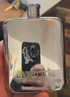 Jameson Irish Whisky Flask Metal Stainless Steel Used Rare Jj s Jonh Jameson