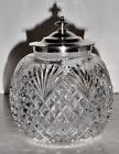 American Brilliant Period Cut Glass Dresser Jar With Lid