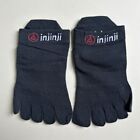 3 Pack Injinji Women s No Show Socks Lightweight Performance Size S Black