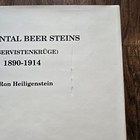 Regimental Beer Steins Germany Army Navy 1890-1914 By R heiligenstein Hcdj W map