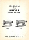 Singer 211g155 211g156 Service Manual Comb Bound Book