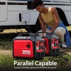 3800-watt Portable Inverter Generator Gas Powered  Quiet For Camping