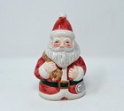 Vintage Fitz Floyd Omnibus Victorian Christmas Santa Stacking Salt Pepper Shaker