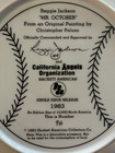 1983 Reggie Jackson Autographed Hand Signed Collector Plate  96 Serial Numbered
