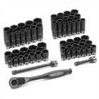 Grey Pneumatic 81659crd Duo Socket Set Sae Metric 3 8 Drive With Case