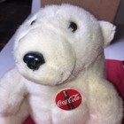 Coca Cola Plush Polar Bear 9 5in Stuffed Animal Vintage Collectible 
