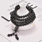 108 Buddha Beads Necklace Buddhist Prayer Beads Mala Gemstone Fashion
