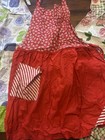 Lot Of 3 Vintage Homemade Full Bib Aprons Pockets Floral   Retro Prints  51