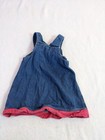 Vintage Disney Winnie The Pooh Bear 100 Acre Y2k Denim Overall Dress Kids 4t