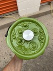 Smith And Clark 4 Quart Qt Cast Iron Cauldron Pot Green  bubbling  Lid New