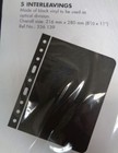 Lighthouse Vario Zwl Black Interleave For Clear Stock Pages Pack Of 5 New 