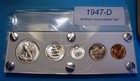 1947-d Mint Silver Set U s  Coins Lustrous Choice To Gem Brilliant Uncirculated