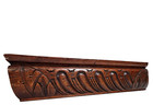 Antique French Acanthus Pediment 19 4      Wood Carving Architectural Salvag
