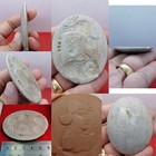 Silver Ring With Ancient 2000 Years Old Roman Glass Rare