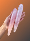 7  Rose Quartz Crystal Wand - Healing Stick - Crystal Yoni Wand - Healing Wand
