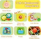 7-in-1 Activity Cube Drum Montessori Toys For Baby 6-12 Months  Busy Toys For To